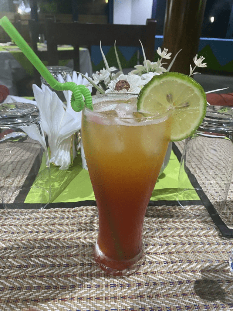 Juice With Green Lemon on the Table